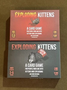 Exploding Kittens Card Game With NSFW deck Set Of 2 - Picture 1 of 2