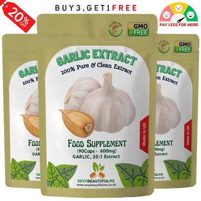 SBM Knoblauch Kapseln 12.000mg - Superstark Fermentierter Knoblauch Extrakt - Immununterstützung