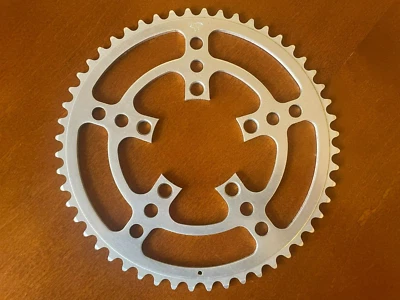 Anillo de cadena de aluminio Stronglight 52 dientes 86 mm BCD 5 pernos - plateado - usado Foto 1 de 2