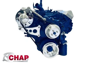 Big Block Ford 429 460 Serpentine Pulley Conversion Kit ALT only BBF style 2 - Picture 1 of 3