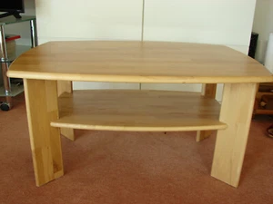 Couchtisch massiv Holz Buche 90x60x46 - Bild 1 von 4