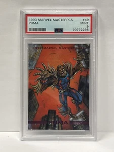 1993 Marvel Masterpieces Puma #49 PSA 9 Mint LOW POP NEW SLAB - Picture 1 of 2