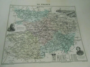 Carte France Département du MAINE et LOIRE Migeon 1886 - Picture 1 of 1