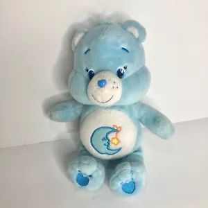 Care Bears Gutenachtbär blauer Mond & Stern bestickt 9 Zoll Plüschtier Stofftier 2015 - Bild 1 von 6