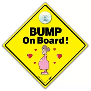 Bump On Board Sign, Bump Car Sign, Pregnancy Car Sign, Expectant Mum Car Sign :) - Picture 1 of 1
