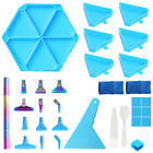 Hexagonal Diamond Painting Tray Tools Kit Glue Clays For Diy Craft Painting