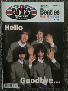 British Beatles Fan Club Magazine 83 Final Last Ever Issue Apple Beatleweek