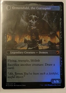 MTG Innistrad Midnight Hunt Foil Jerren Corrupted Bishop /Ormendahl Mythic Rare - Picture 1 of 2