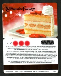 THE CHEESECAKE FACTORY Cheesecake alla fragola (2020) Gift Card ($0) - Foto 1 di 1
