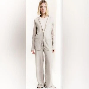 TRANSIT PAR SUCH COLD-DYED JACQUARD KNIT JACKET IN LINEN Blend cream size medium - Bild 1 von 5