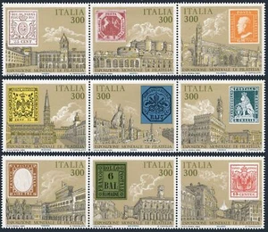 Italy 1651a-1651i,MNH.Michel 1945-1953. ITALY-1985.Historical buildings,Arms,Key - Picture 1 of 1