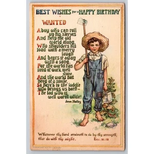 Postcard Vintage Best Wishes for a Happy Birthday 0249 - Picture 1 of 2