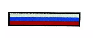 russia russian BIKER RACING FLAG PATCH backpack BADGE IRON ON EMBROIDERED - Bild 1 von 1