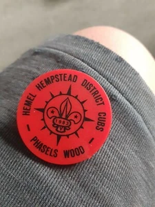 Hemel Hempstead District Cubs 1983 Vintage Badge - Picture 1 of 3