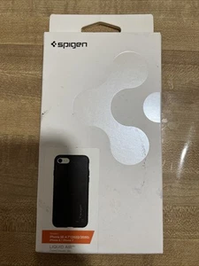 Spigen Liquid Air Case für iPhone 7 / 8 / SE 2020 Schwarz Schutz Handy Hülle - Photo 1 sur 2
