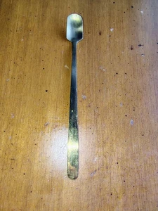 Cucchiaio da portata skinny tono oro vintage zucchero tè caffè sale non marcato - Foto 1 di 4