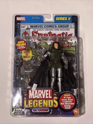 2002 Marvel Legends Series 2 II Dr. Doom Doombot Variant w/ Comic Book  SEALED!! - Image 1 of 3