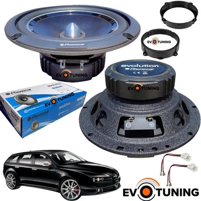 PHONOCAR NO HERTZ EVOTUNING Kit 2 Casse Altoparlanti Woofer Anteriori=Posteriori Phonocar 140W per Alfa 159
