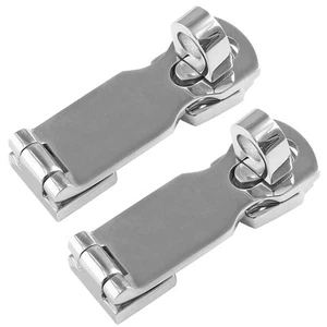 2Pcs Marine Grade 316 Stainless Steel Door Hasps, 3 Inch Heavy Duty Swivel Sa... - Picture 1 of 7