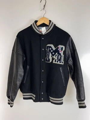 McGREGOR Stadium Jacket, Medium, Wool, Black, MM13-5610 - Image 1 of 4