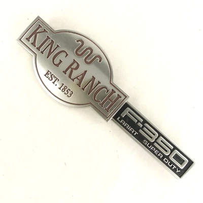 Ford F350 King Ranch Left or Right Fender Badge Emblem Logo 2001 2002 2003 04 - Image 1 of 4