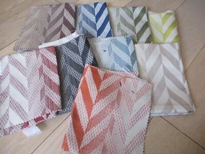 9 x CHEVRON FABRIC SWATCHES - Image 1 of 2