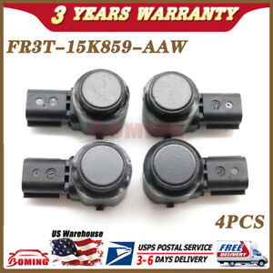 (4x) New Bumper PDC Parking Sensor FR3T-15K859-AAW For Ford Edge Mustang 2015-20