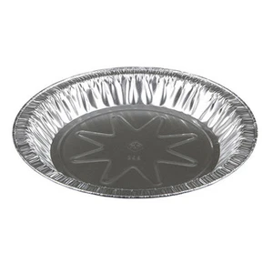 Pactiv Deep Economy Pan Pie Plate Silver 9" dia x 1.07" H Aluminum | 400/Pack - Picture 1 of 1
