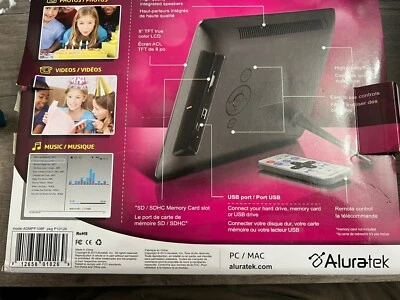 Aluratek ADMPF108F 8-inch Digital Picture Frame - Image 1 of 4