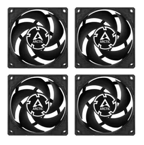 4 x Pack ARCTIC P8 80mm Black PC Case Fans 3000RPM 23.4-CFM 0.3-Sone 12V 3-Pin - Picture 1 of 8