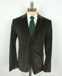 THEORY Jacket Sport Coat Corduroy Brown Dual Vent Thin Wale Sz 44 Working Cuff - Picture 1 of 6