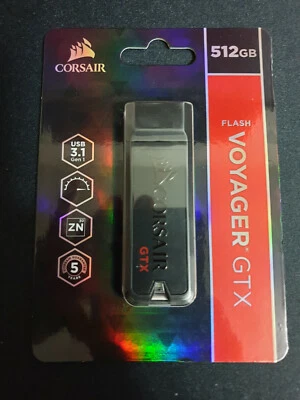 Corsair CMFVYGTX3C-512GB Flash Voyager GTX USB 3.1 Premium Flash Drive - Image 1 of 3