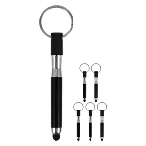 6 PCS Keychain Stylus Capacitive Touch Screen Replacement Keyring Cute - Zdjęcie 1 z 12