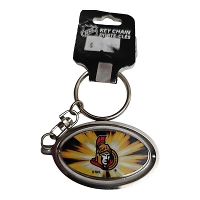 Ottawa Senators Spinning Metal NHL Keychain - Image 1 of 4