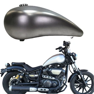 18L Motorcycle Petrol Gas Fuel Tank W/ Cap For Yamaha XV950 2014-2023 Unpainted - Picture 1 of 11