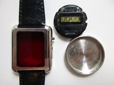 Westclox vintage 1970's red LED men's watch Hantronix movement - for parts