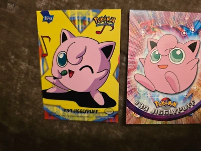 PSA 6 Jigglypuff #39 Foil 1999 Topps Pokémon Series 1 Black Logo - Image 1 of 2