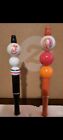 Bubblegum Beaded Refillable Ink Pens 2/with 2 ink Refills