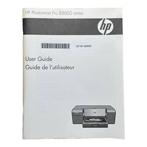 HP Photosmart Pro B8800 series User Guide for B8800 printer HP Invent EN FR - Picture 1 of 2