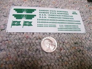 Herald King decals HO Garden State Northern green   ZZ155 - Picture 1 of 1