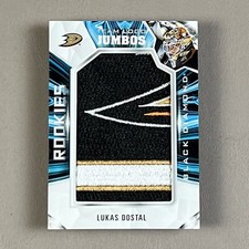 2022-23 UD Black Diamond LUKAS DOSTAL RC Rookie Team Logo Jumbo Patch - Ducks G