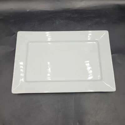 Plato rectangular grande Pottery Barn Great blanco 16" Foto 1 de 4