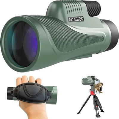 12x56 High Definition Monocular Telescope Smartphone Adapter+Tripod BAK4 Pr - Image 1 of 4