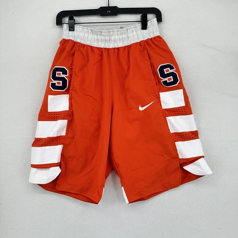 Syracuse Orange Nike Elite Dri-fit Adult Basketball Shorts - Size Small - Orange Cover