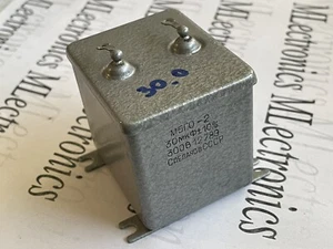 Condensador de audio ruso PIO 30uF 300V 10% MBGO-2 ¡Probado! - Imagen 1 de 4