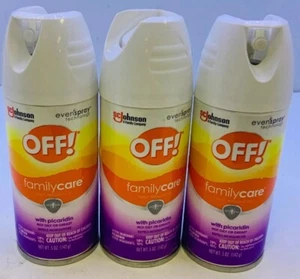 3pk OFF! Family Care Insect Repellent VIII Picaridin Spray Deet-Free 5 oz - Picture 1 of 3