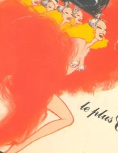 pinups d"ASLAN" 1985 PARIS Folies Bergere Paradis Latin LIDO Moulin Rouge Ticket - Bild 1 von 6