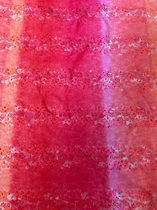 Fabric Lot 4 Yd 32 Ins 54 W Pink Ombré Lace Dress Boudoir Stretch Knit Fabulous - Picture 1 of 7
