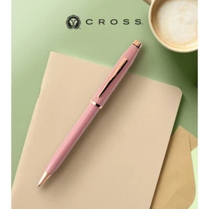 Cross Century II Valentine Rosa 23kt Gold Kugelschreiber Neu 140 $ Krankenschwester CNA Geschenk - Bild 1 von 4