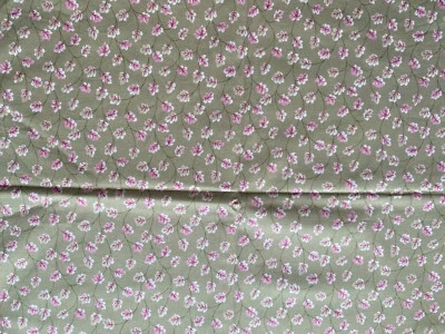 KESSLERS~Concord Fabric~ANDOVER~Autumn Leaves Vines~OLIVE GREEN~2 yds Single Cut - Image 1 of 3